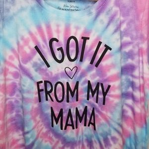 TORRID - Custom Tie Dye GOT IT FROM MY MAMA SLIM FIT CREW TEE - 2X
